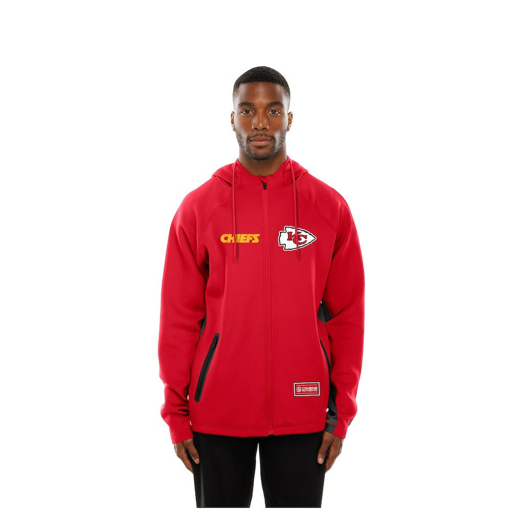 Combine Authentic Raglan Scuba Full-Zip Hoodie - Kansas City Chiefs Hoodies
