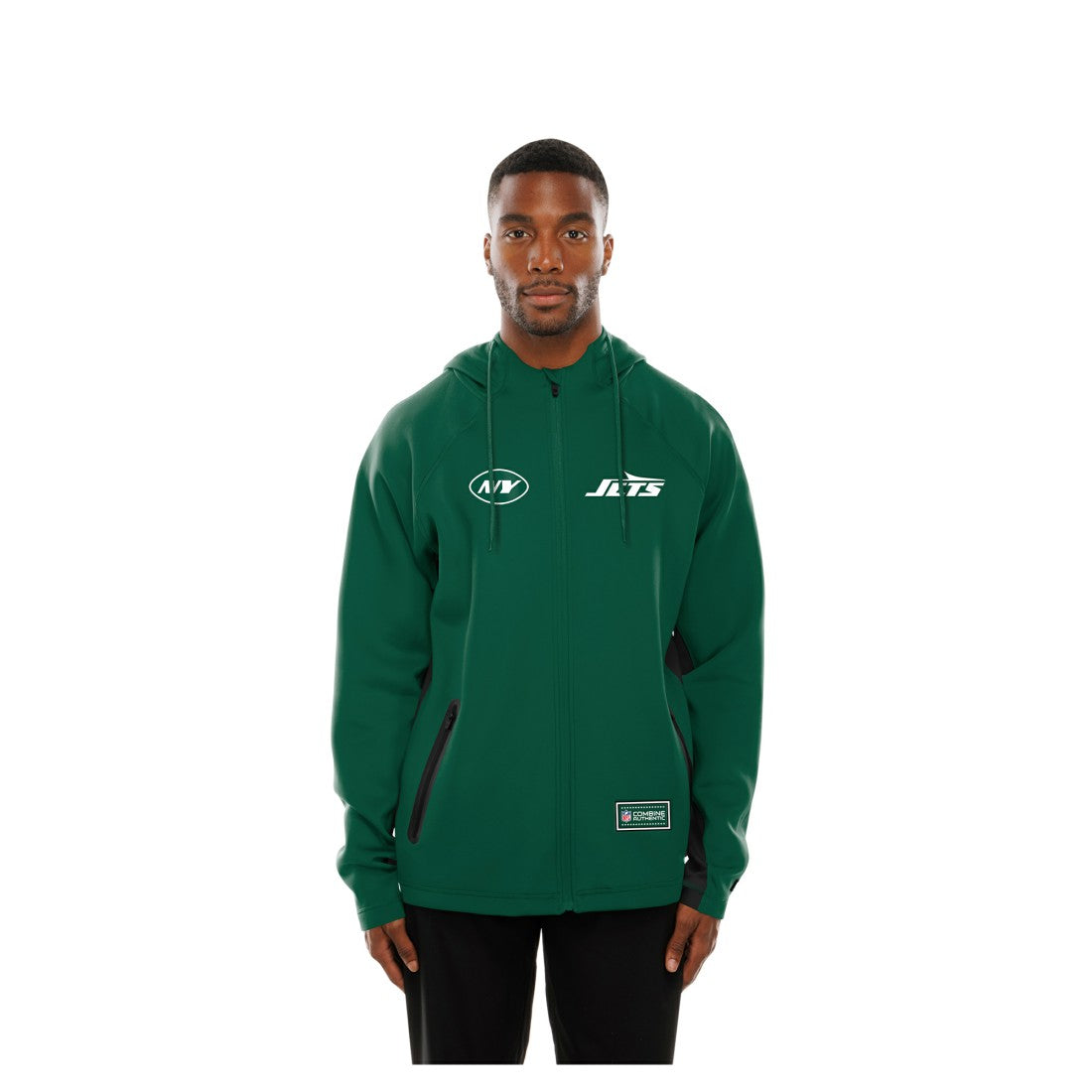Combine Authentic Raglan Scuba Full-Zip Hoodie - New York Jets Hoodies