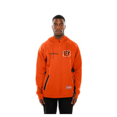 Combine Authentic Raglan Scuba Full-Zip Hoodie - Cincinnati Bengals Hoodies