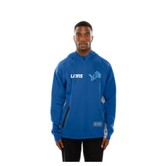 Combine Authentic Raglan Scuba Full-Zip Hoodie - Detroit Lions Hoodies