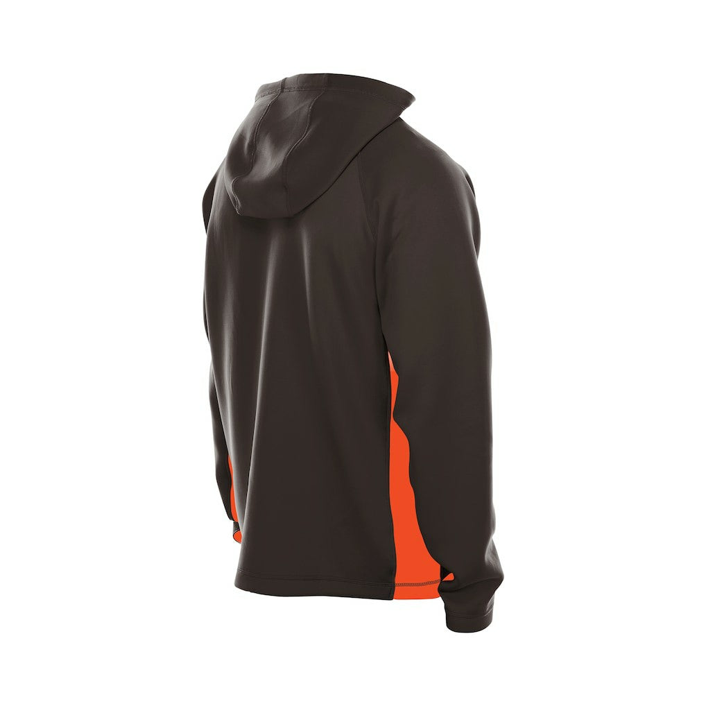 Combine Authentic Raglan Scuba Full-Zip Hoodie - Cleveland Browns Hoodies
