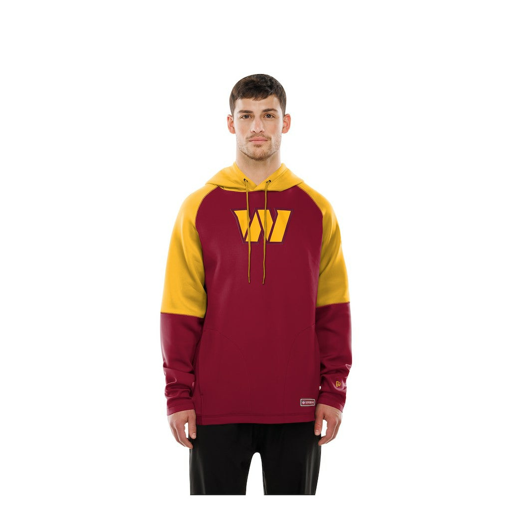 Combine Authentic Color Block Raglan Pullover Hoodie - Washington Commanders Hoodies