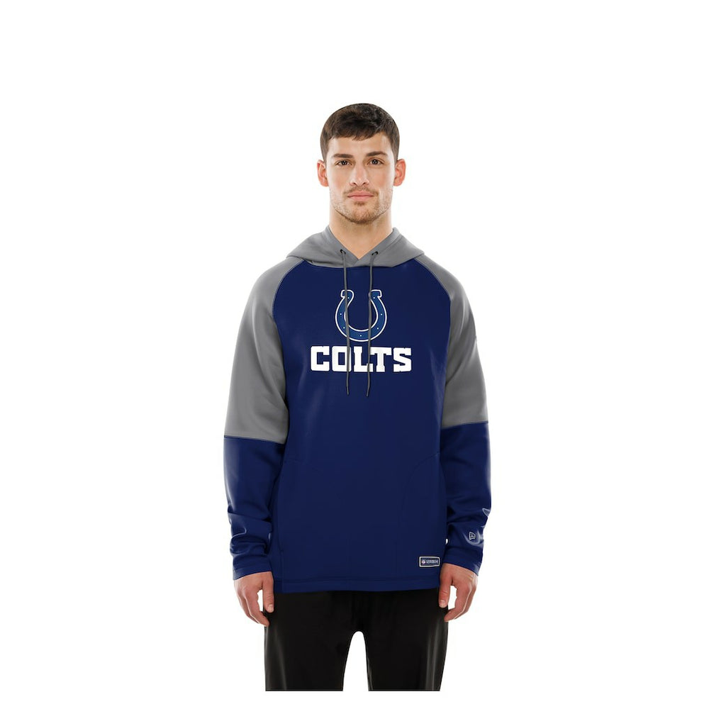Combine Authentic Color Block Raglan Pullover Hoodie - Indianapolis Colts Hoodies