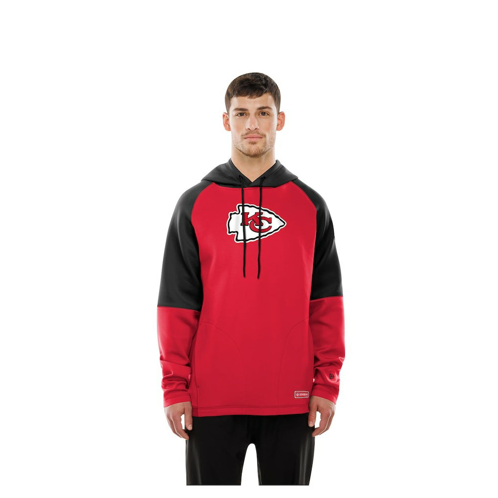 Combine Authentic Color Block Raglan Pullover Hoodie - Kansas City Chiefs Hoodies