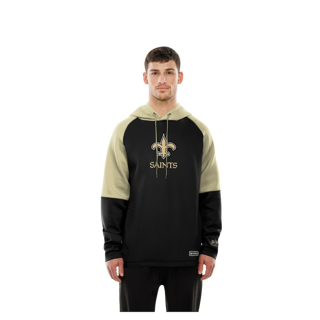 Combine Authentic Color Block Raglan Pullover Hoodie - New Orleans Saints Hoodies