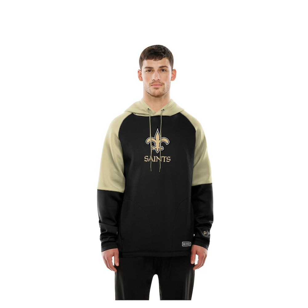 Combine Authentic Color Block Raglan Pullover Hoodie - New Orleans Saints Hoodies