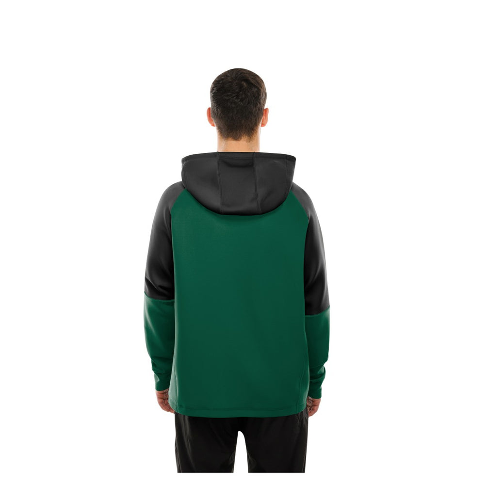 Combine Authentic Color Block Raglan Pullover Hoodie - New York Jets Hoodies