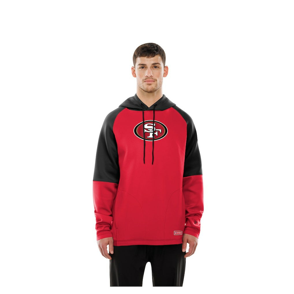 Combine Authentic Color Block Raglan Pullover Hoodie - San Francisco 49ers Hoodies