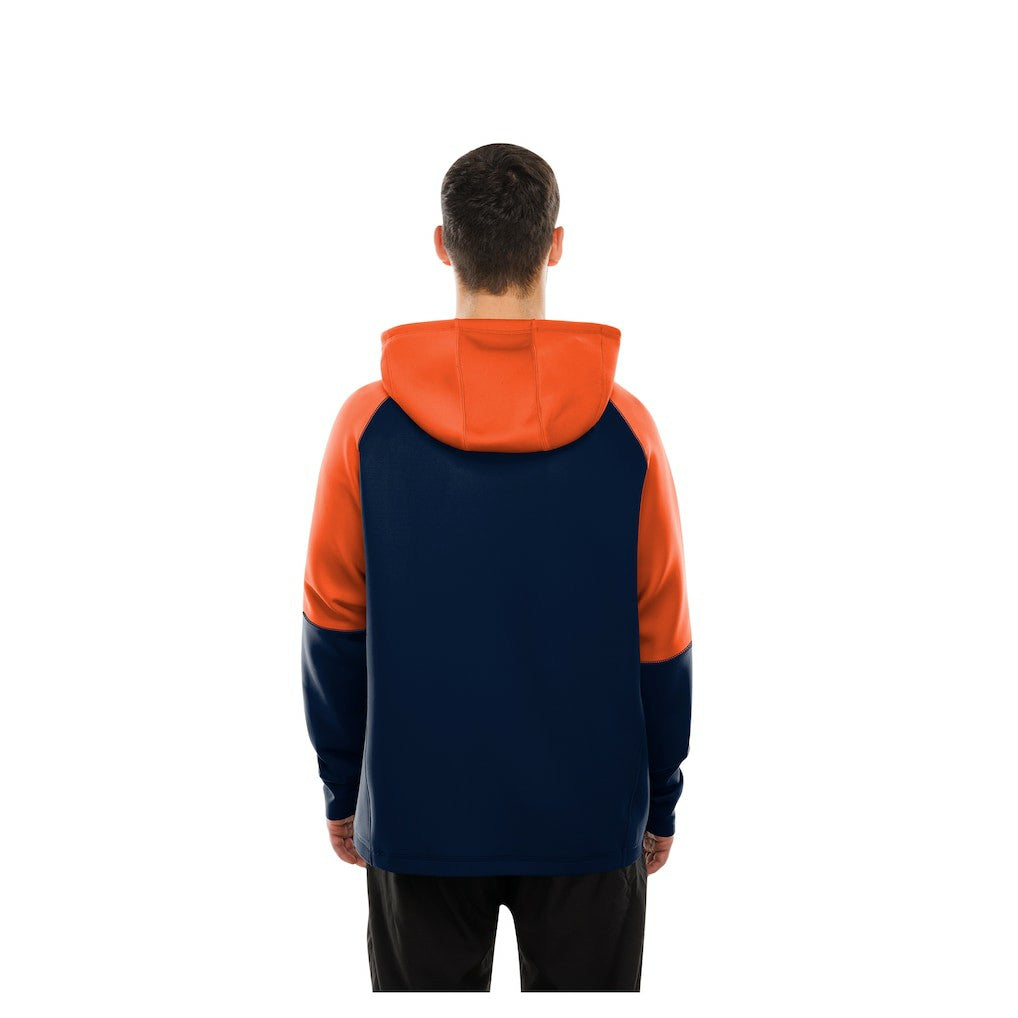 Combine Authentic Color Block Raglan Pullover Hoodie - Chicago Bears Hoodies