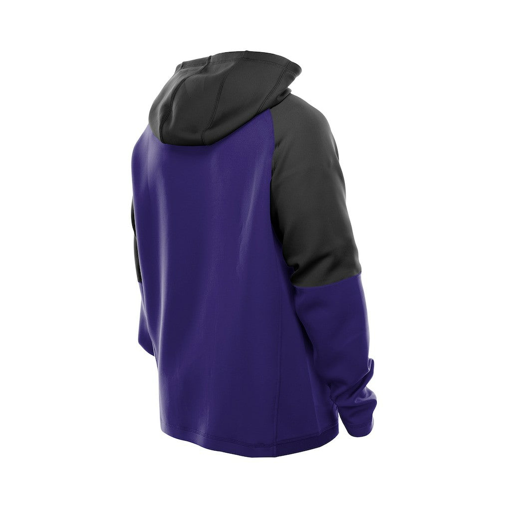 Combine Authentic Color Block Raglan Pullover Hoodie - Baltimore Ravens Hoodies