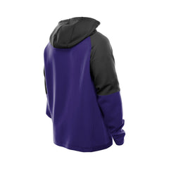 Combine Authentic Color Block Raglan Pullover Hoodie - Baltimore Ravens Hoodies