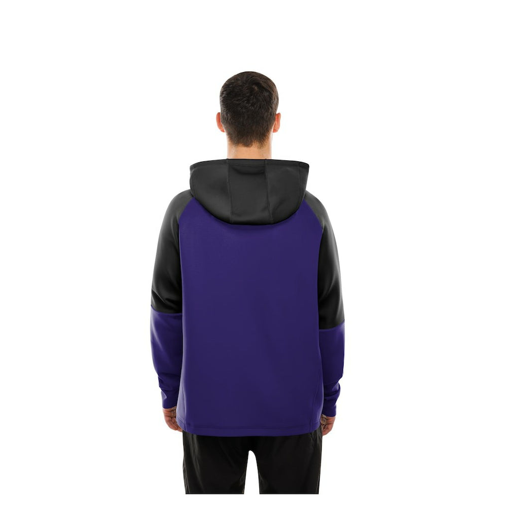 Combine Authentic Color Block Raglan Pullover Hoodie - Baltimore Ravens Hoodies
