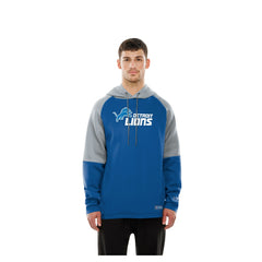 Combine Authentic Color Block Raglan Pullover Hoodie - Detroit Lions Hoodies