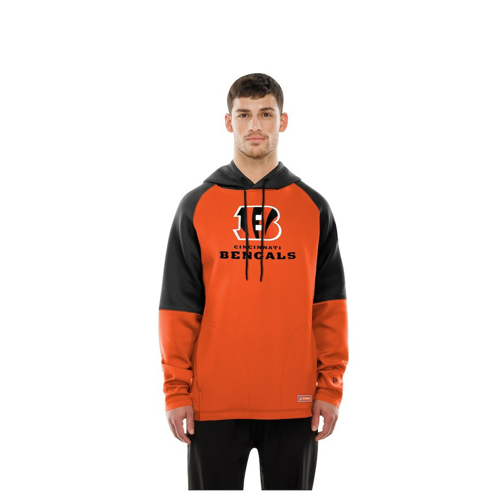 Combine Authentic Color Block Raglan Pullover Hoodie - Cincinnati Bengals Hoodies