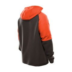 Combine Authentic Color Block Raglan Pullover Hoodie - Cleveland Browns Hoodies
