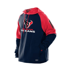 Combine Authentic Color Block Raglan Pullover Hoodie - Houston Texans Hoodies