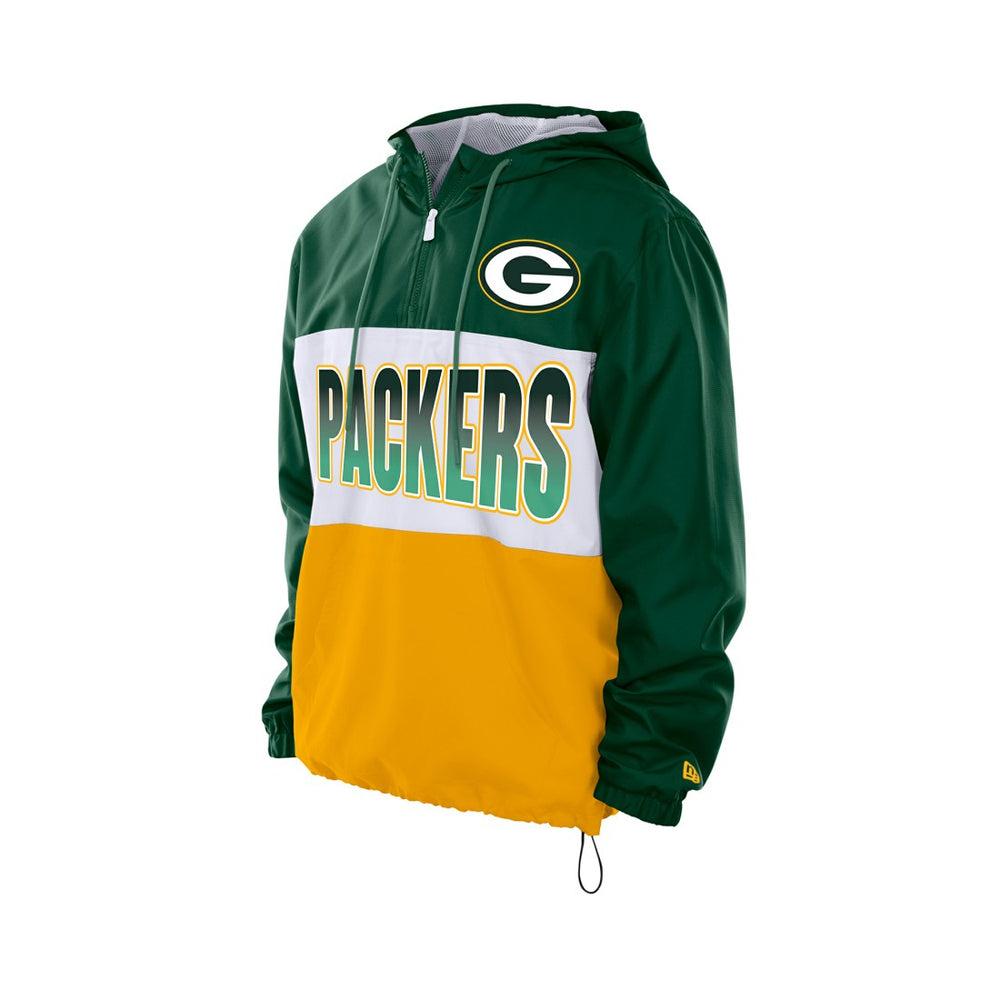 Ripstop Quarter-Zip Hooded Windbreaker - Green Bay Packers Tops