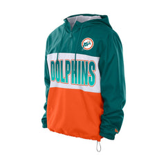 Ripstop Quarter-Zip Hooded Windbreaker - Miami Dolphins Tops