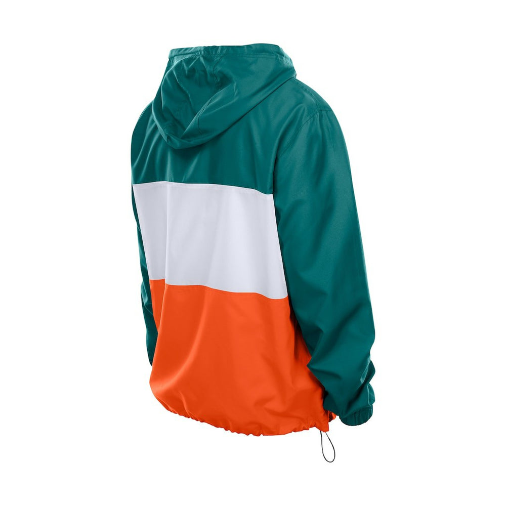 Ripstop Quarter-Zip Hooded Windbreaker - Miami Dolphins Tops