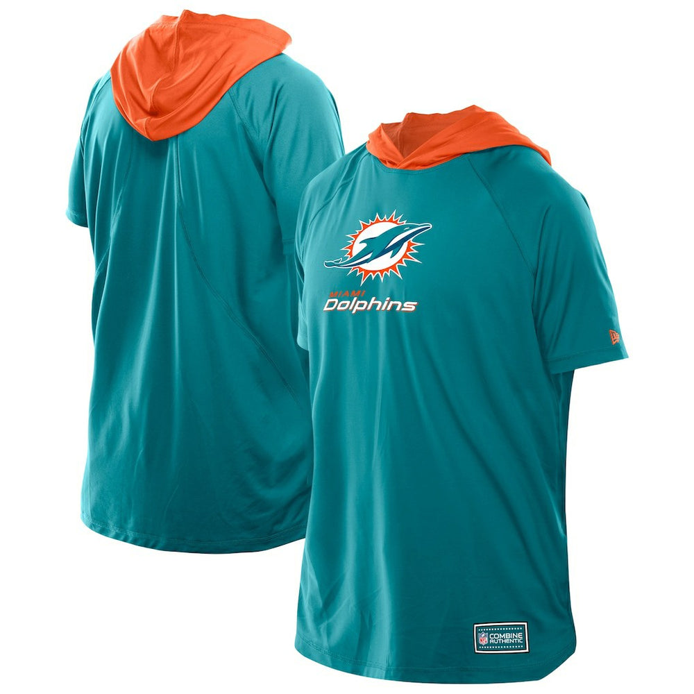 Combine Authentic Hooded Raglan Short-Sleeve T-Shirt - Miami Dolphins T-shirts