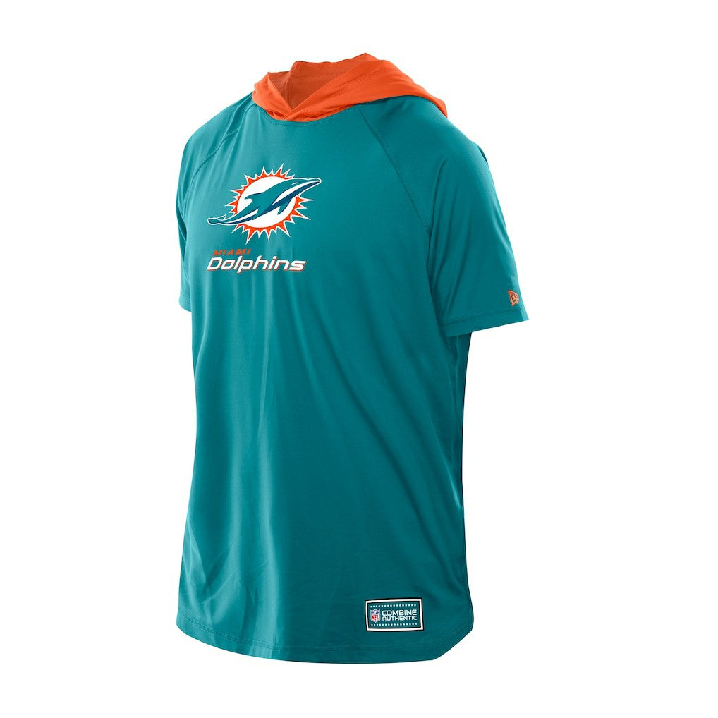 Combine Authentic Hooded Raglan Short-Sleeve T-Shirt - Miami Dolphins T-shirts