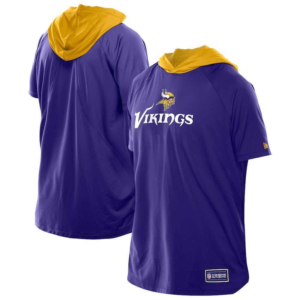 Combine Authentic Hooded Raglan Short-Sleeve T-Shirt - Minnesota Vikings T-shirts