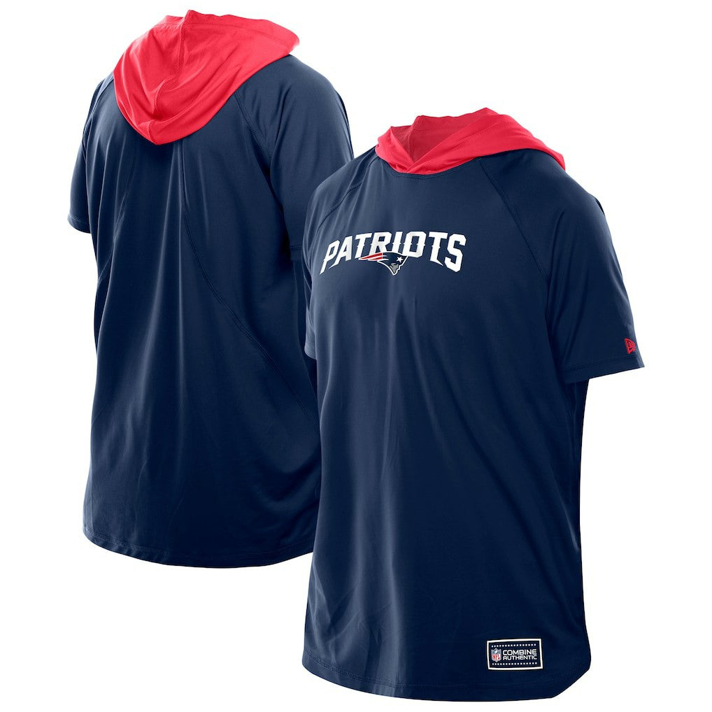 Combine Authentic Hooded Raglan Short-Sleeve T-Shirt - New England Patriots T-shirts