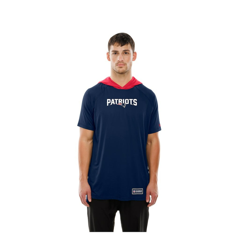 Combine Authentic Hooded Raglan Short-Sleeve T-Shirt - New England Patriots T-shirts