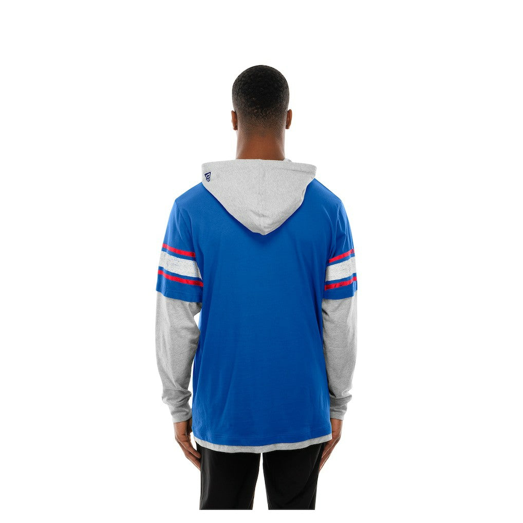 Twofer Layered Long Sleeve Hoodie T-Shirt - New York Giants Hoodies