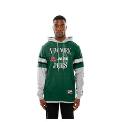 Twofer Layered Long Sleeve Hoodie T-Shirt - New York Jets Hoodies
