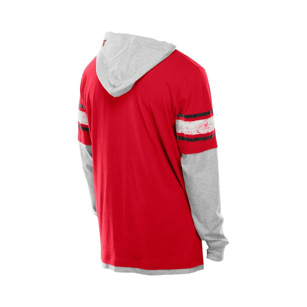Twofer Layered Long Sleeve Hoodie T-Shirt - San Francisco 49ers Hoodies