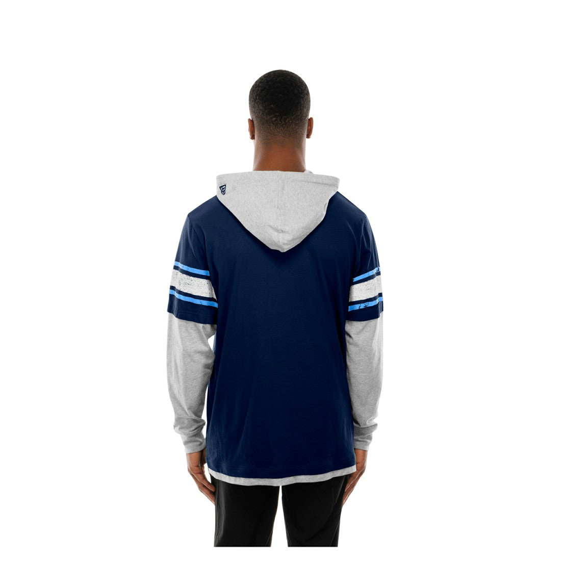 Twofer Layered Long Sleeve Hoodie T-Shirt - Tennessee Titans Hoodies
