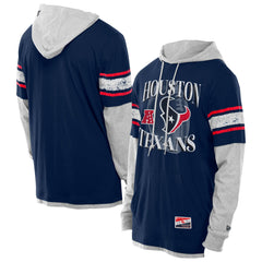 Twofer Layered Long Sleeve Hoodie T-Shirt - Houston Texans Hoodies
