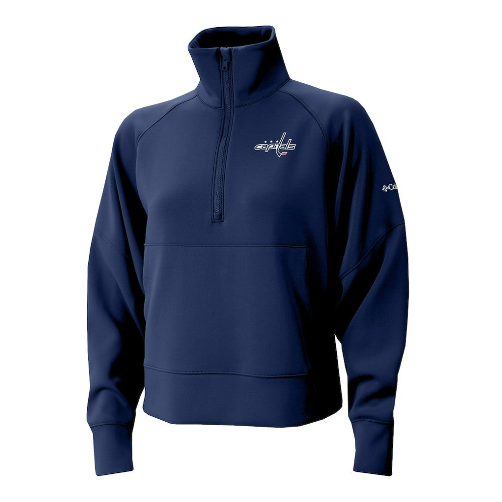 NHL Washington Capitals Columbia Women's Wickhams Hills Raglan Omni-Wick Half-Zip Pullover