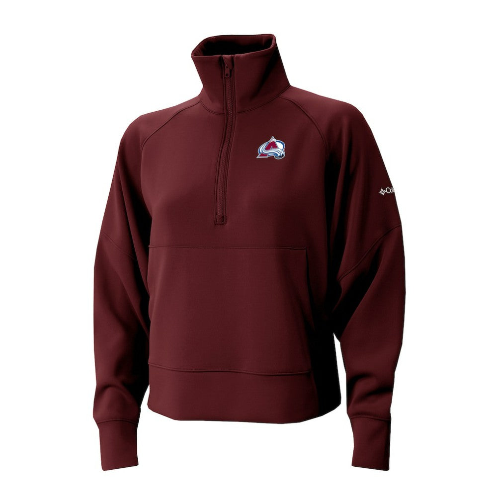 NHL Colorado Avalanche Columbia Women's Wickhams Hills Raglan Omni-Wick Half-Zip Pullover