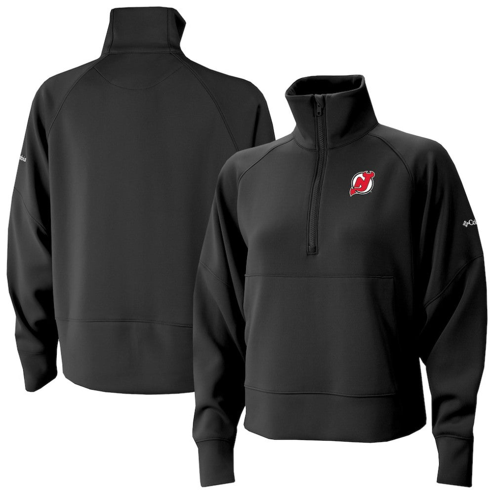 NHL New Jersey Devils Columbia Women's Wickhams Hills Raglan Omni-Wick Half-Zip Pullover