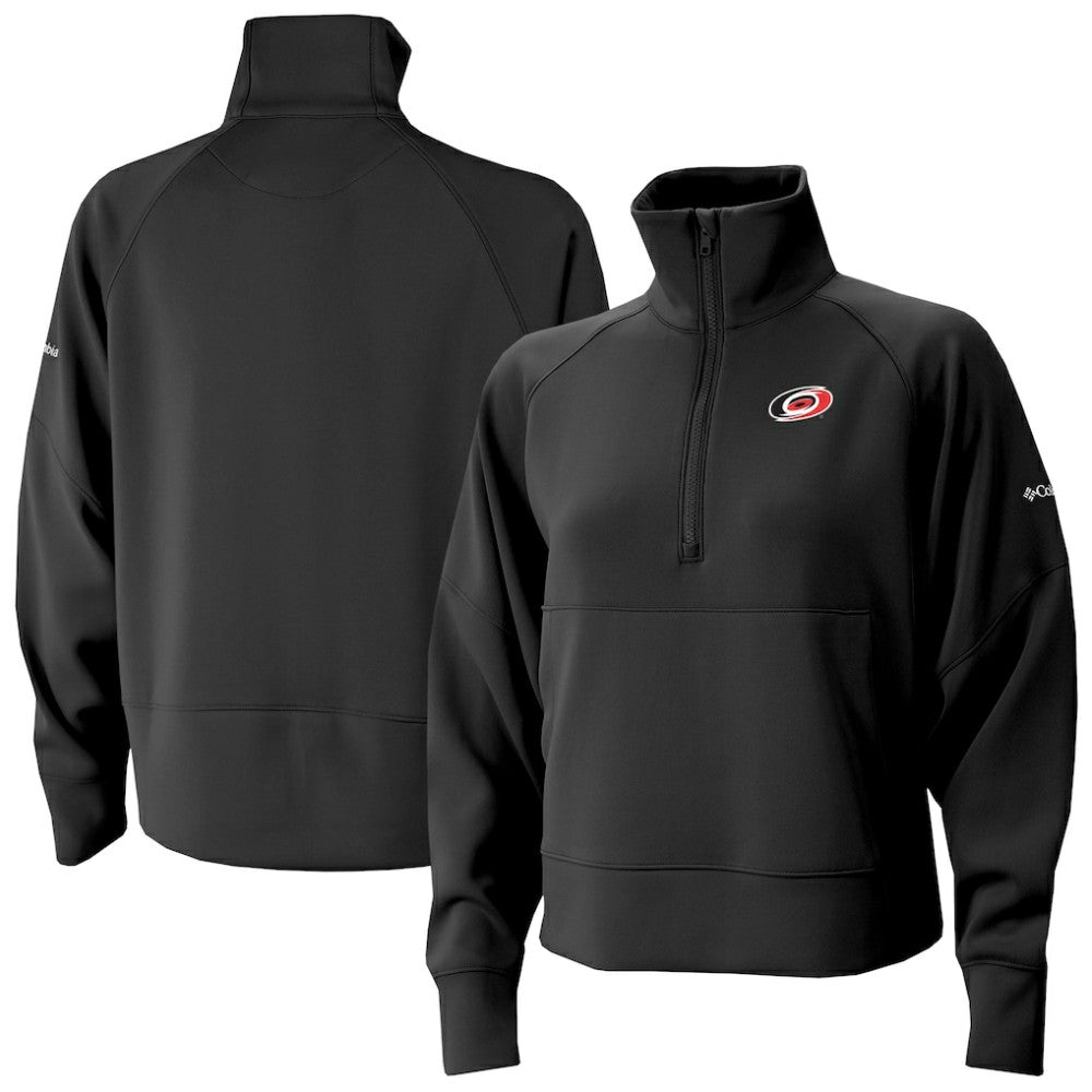 NHL Carolina Hurricanes Columbia Women's Wickhams Hills Raglan Omni-Wick Half-Zip Pullover