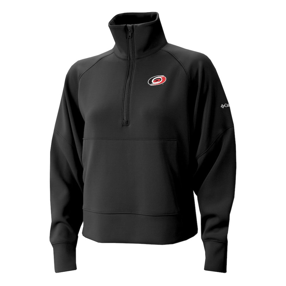 NHL Carolina Hurricanes Columbia Women's Wickhams Hills Raglan Omni-Wick Half-Zip Pullover