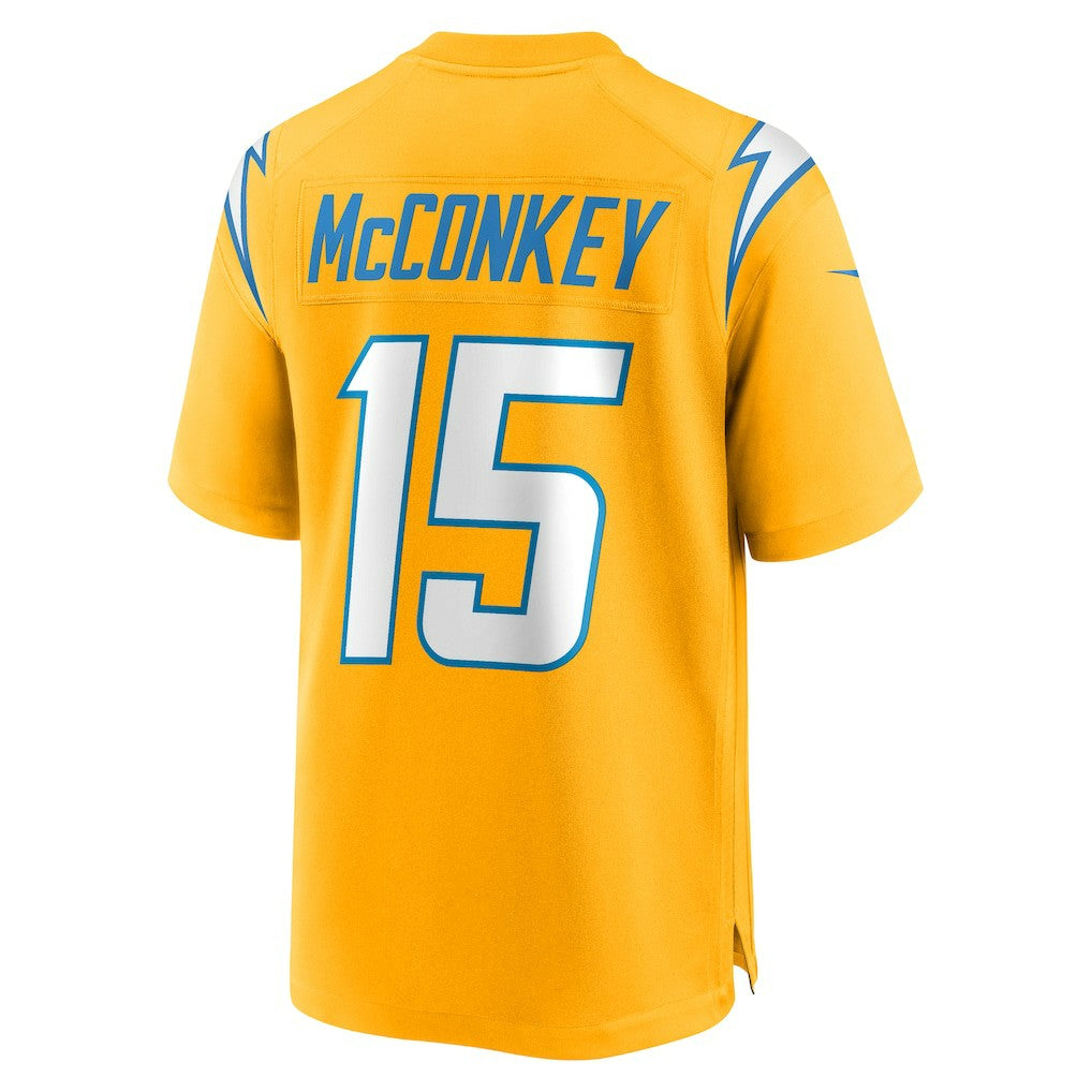 Ladd McConkey  Alternate Charger Power Game Player Jersey - Los Angeles Chargers Jerseys