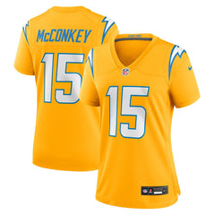 Ladd McConkey  Women's Alternate Charger Power Game Jersey - Los Angeles Chargers Jerseys