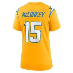 Ladd McConkey  Women's Alternate Charger Power Game Jersey - Los Angeles Chargers Jerseys