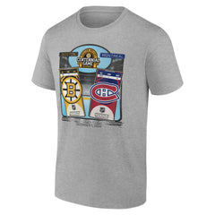 NHL Boston Bruins vs. Montreal Canadiens Centennial Game Matchup T-Shirt
