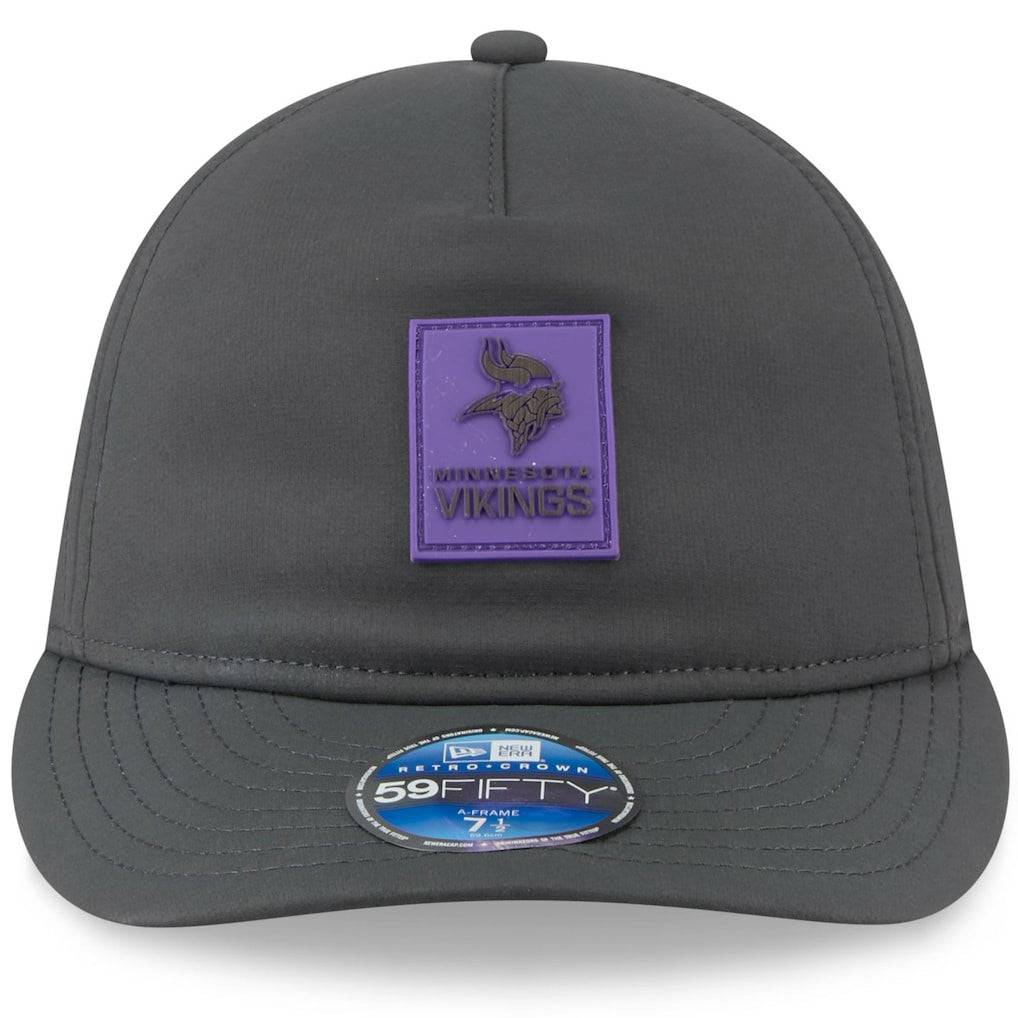 2025 Sideline Cold Weather Retro Crown 59FIFTY Fitted Hat - Minnesota Vikings Hats