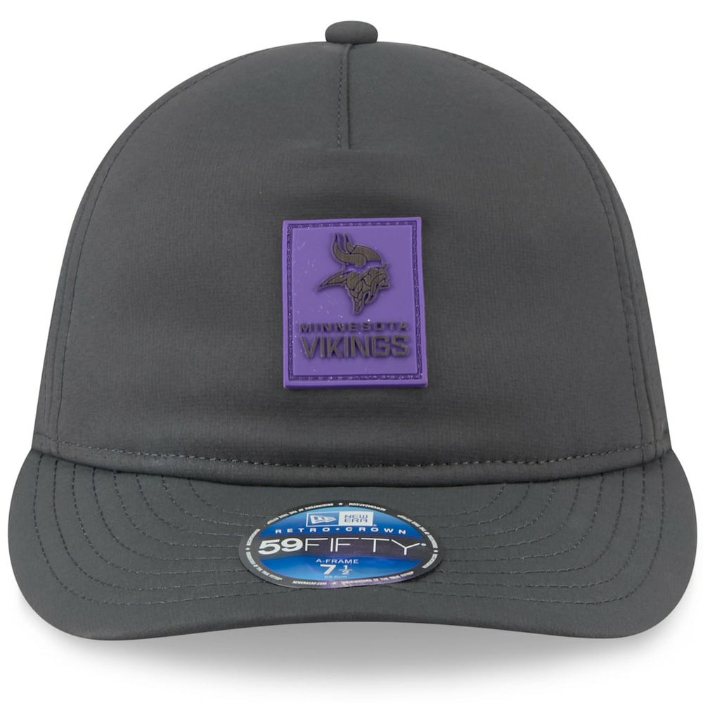 2025 Sideline Cold Weather Retro Crown 59FIFTY Fitted Hat - Minnesota Vikings Hats