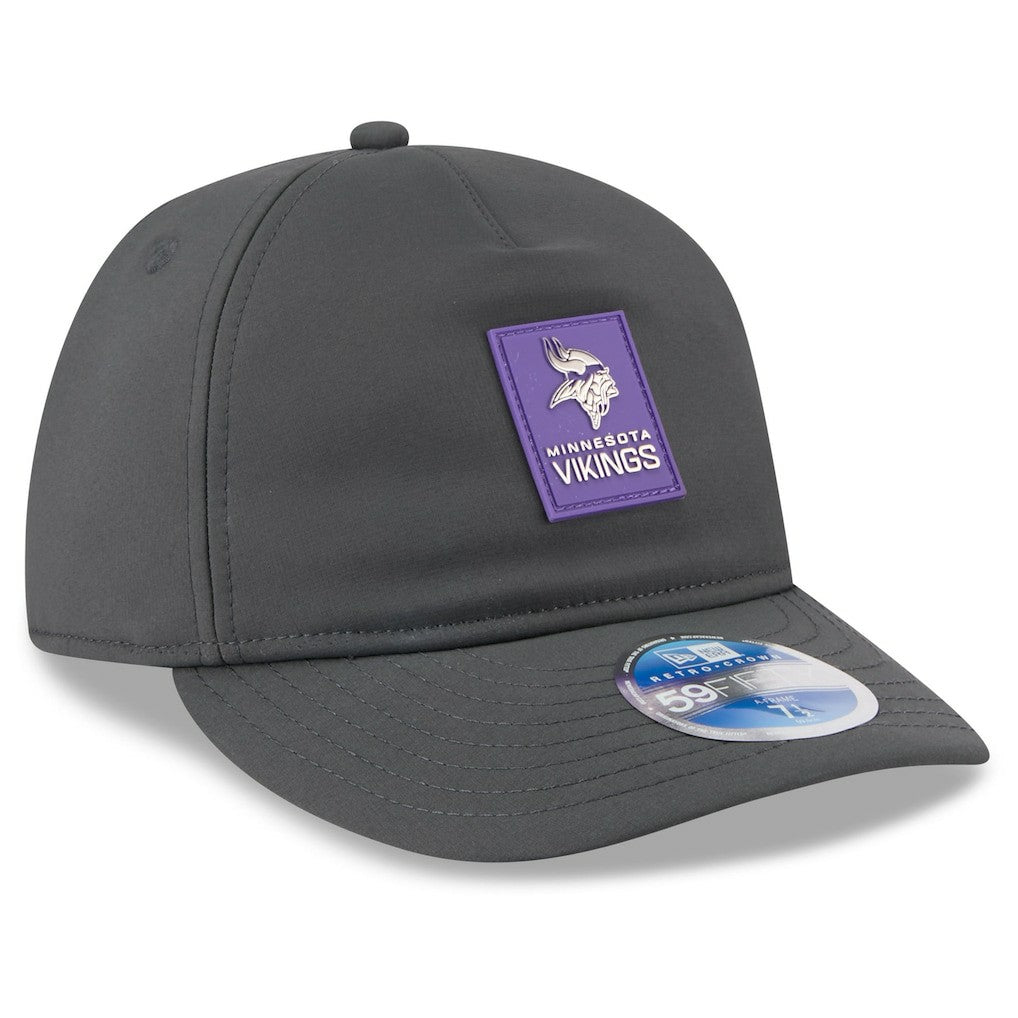 2025 Sideline Cold Weather Retro Crown 59FIFTY Fitted Hat - Minnesota Vikings Hats