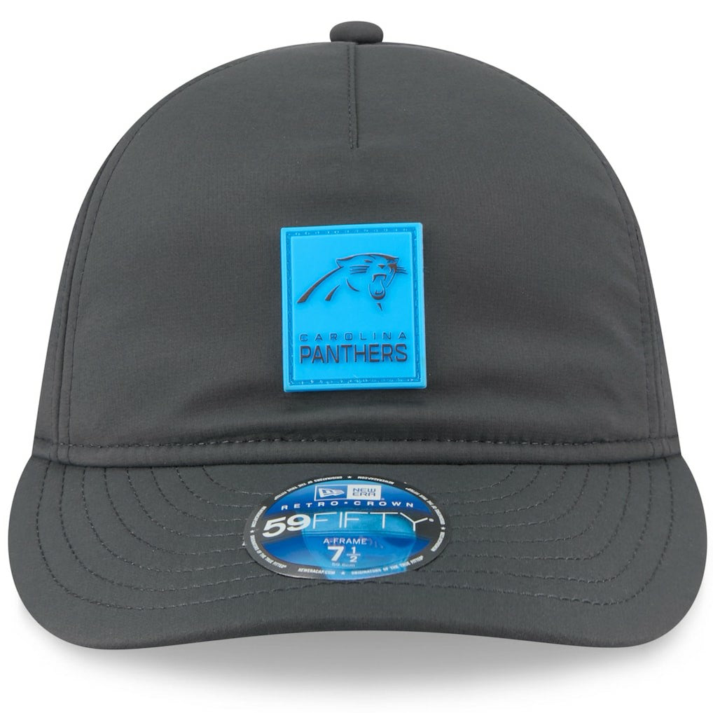2025 Sideline Cold Weather Retro Crown 59FIFTY Fitted Hat - Carolina Panthers Hats