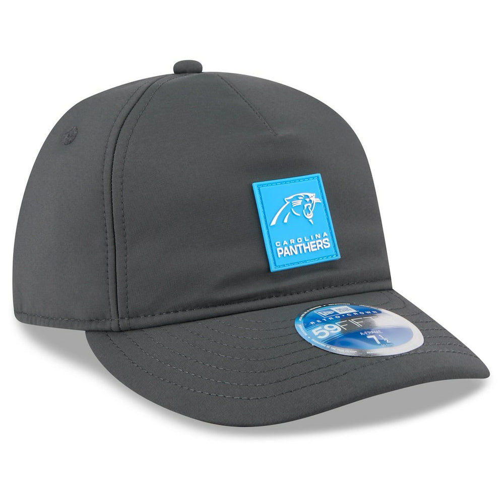 2025 Sideline Cold Weather Retro Crown 59FIFTY Fitted Hat - Carolina Panthers Hats