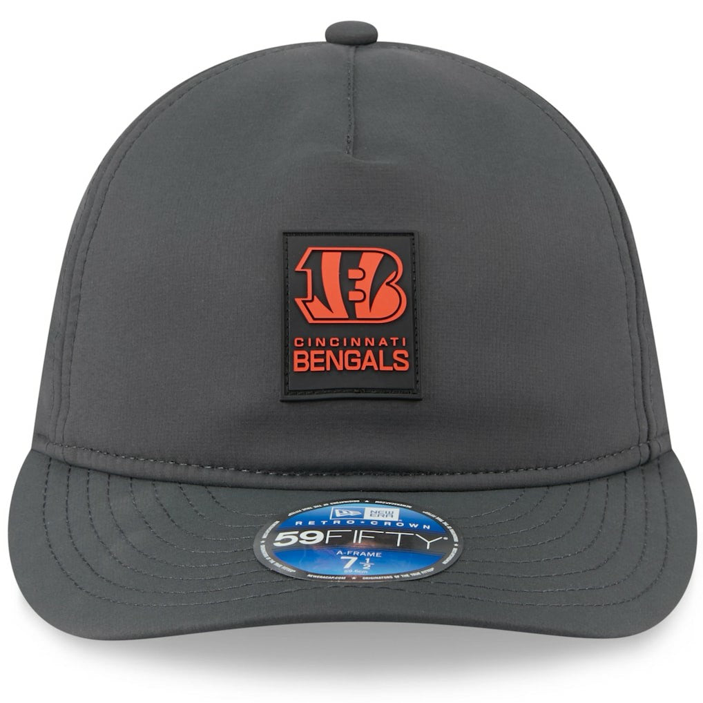 2025 Sideline Cold Weather Retro Crown 59FIFTY Fitted Hat - Cincinnati Bengals Hats