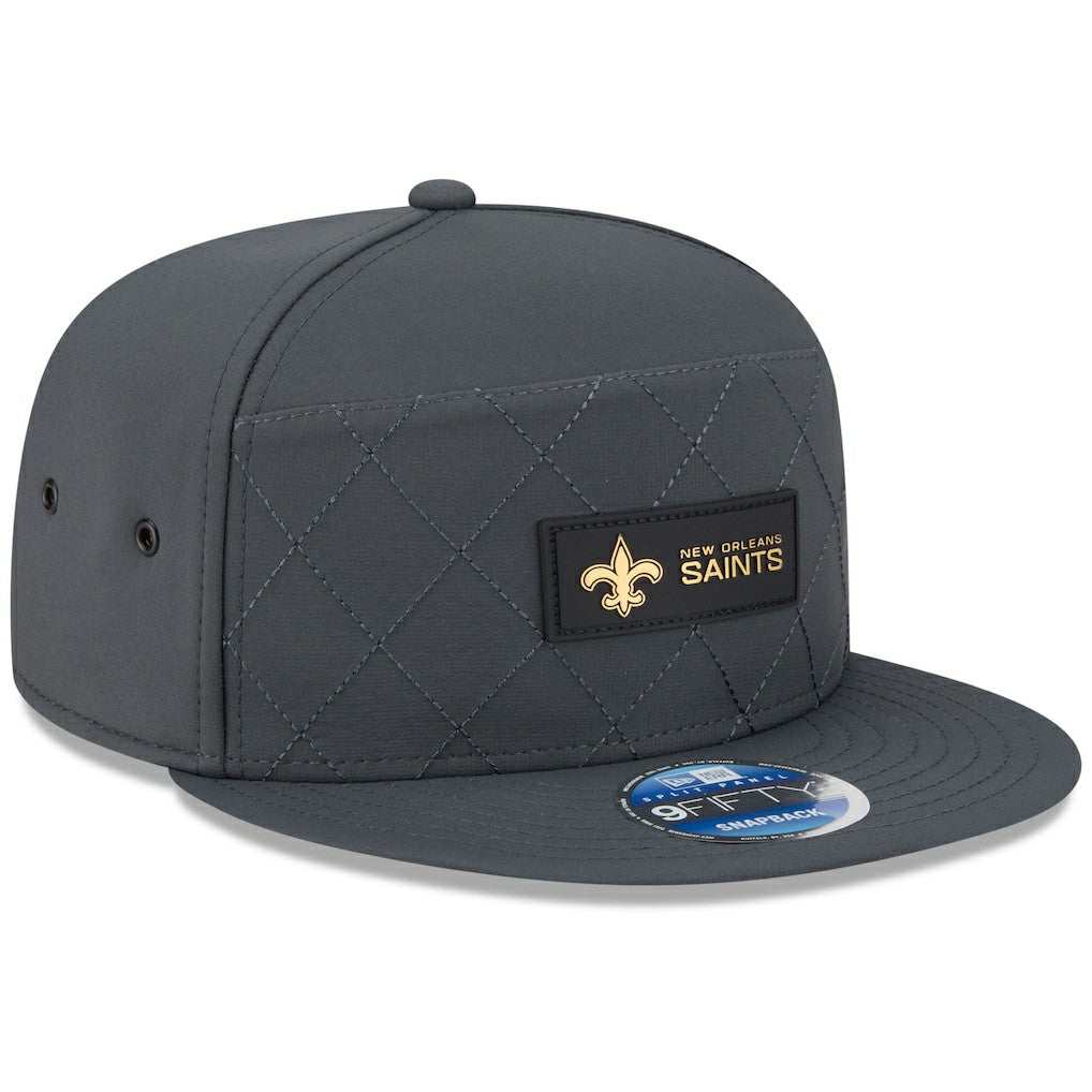 2025 Sideline Cold Weather Split Panel 9FIFTY Snapback Hat - New Orleans Saints Hats