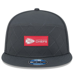 2025 Sideline Cold Weather Split Panel 9FIFTY Snapback Hat - Kansas City Chiefs Hats